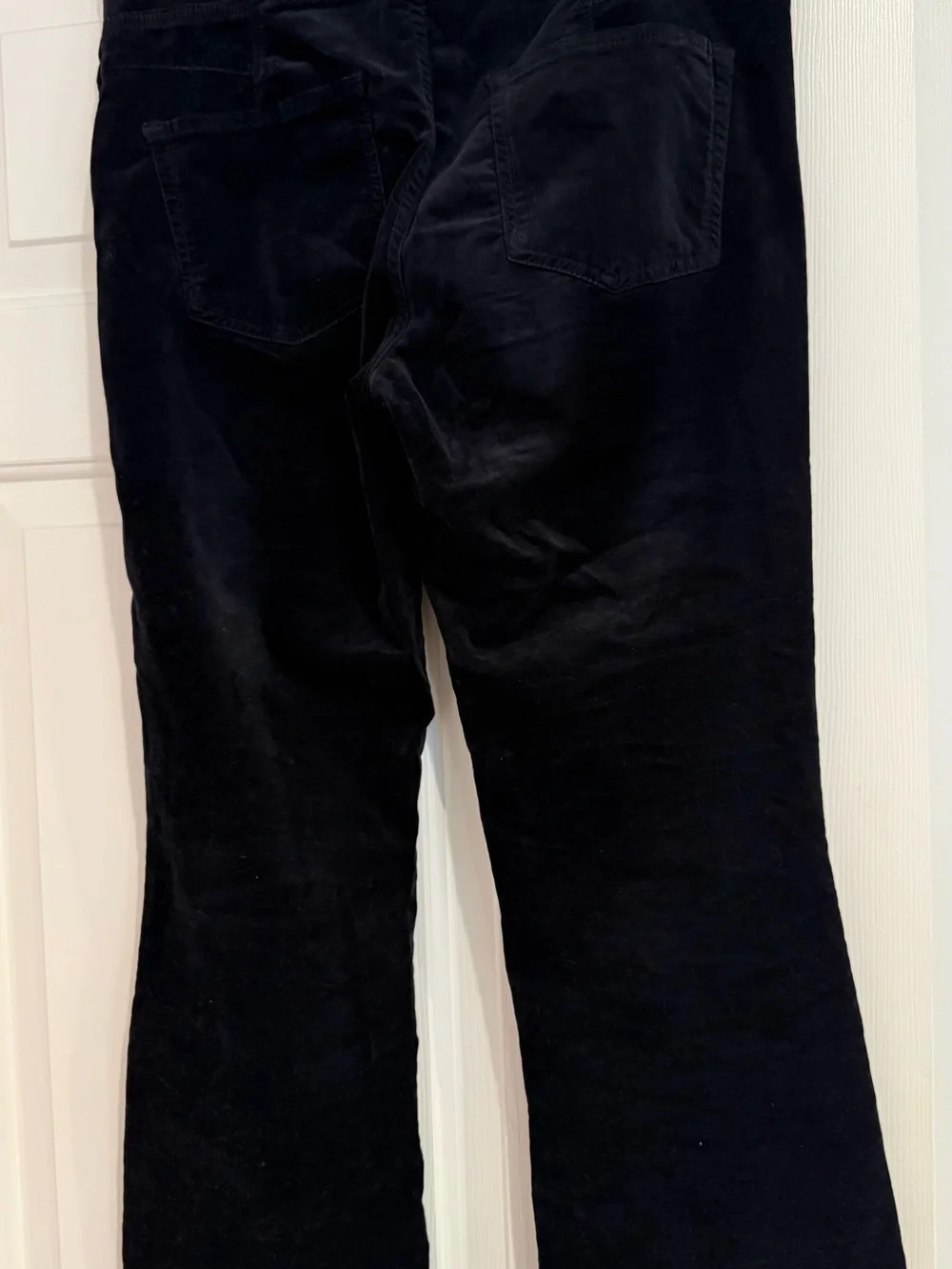 Black Velvet Flare Pants